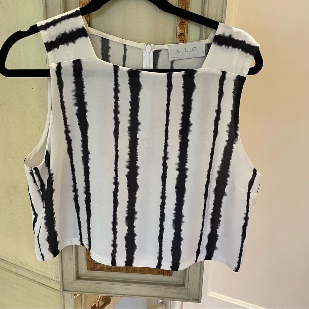 ALC high neck crop top tie dye